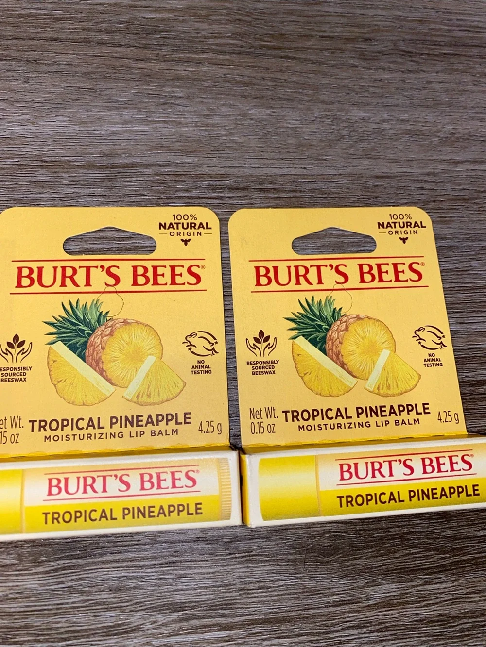 Burts Bees natural pineapple